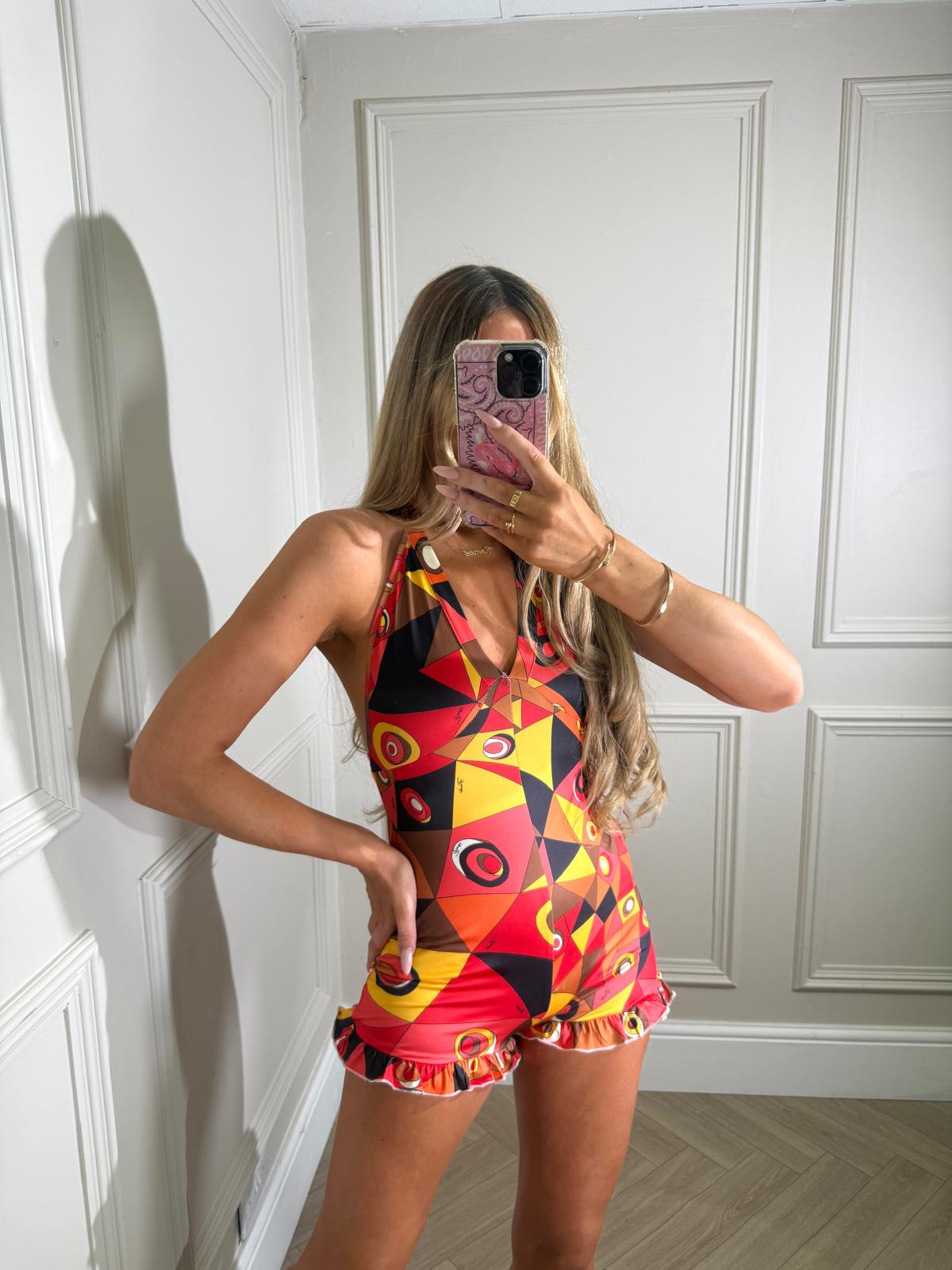 Jorgie Playsuit - red