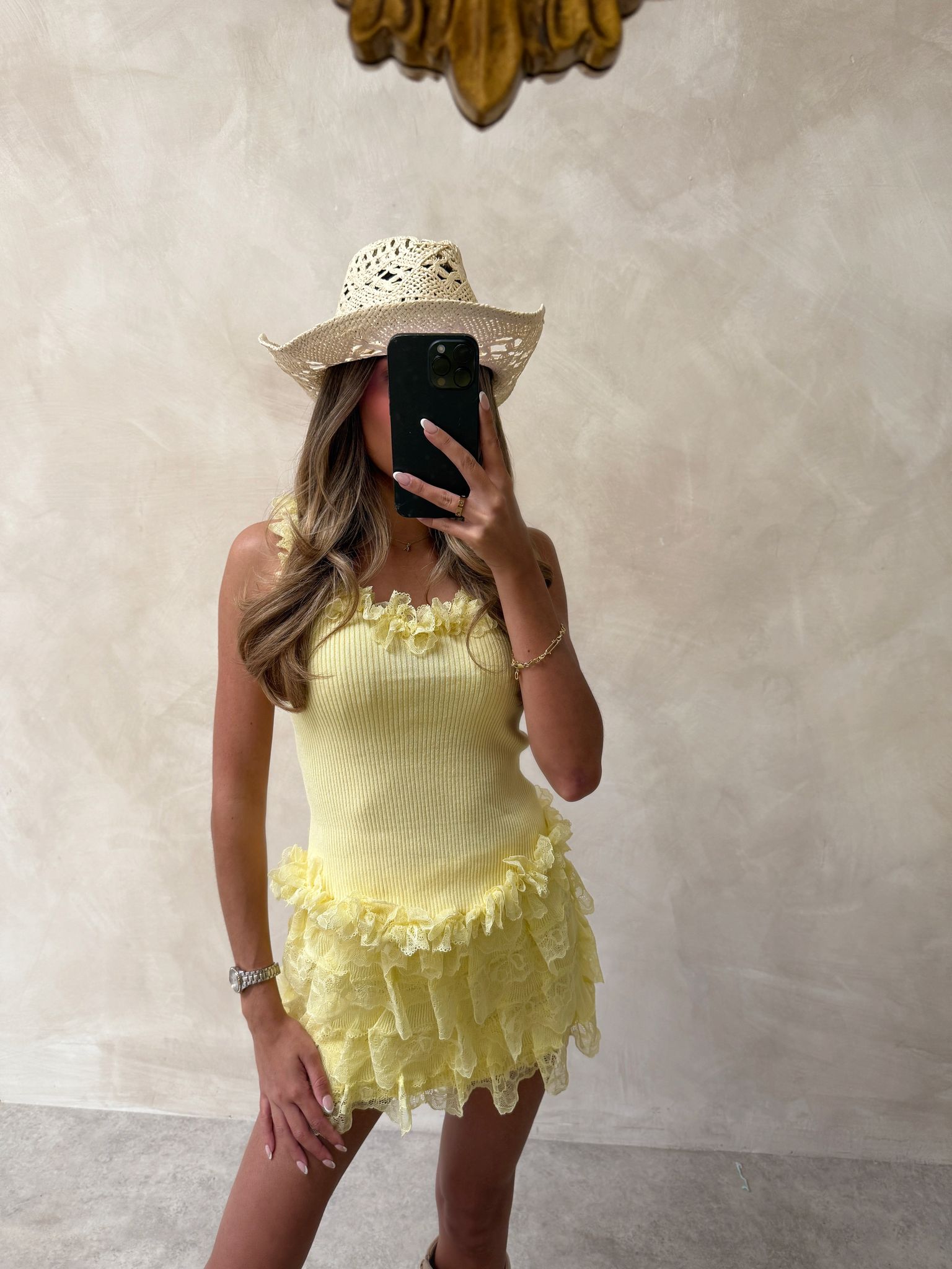 Cindy Lace Set - yellow