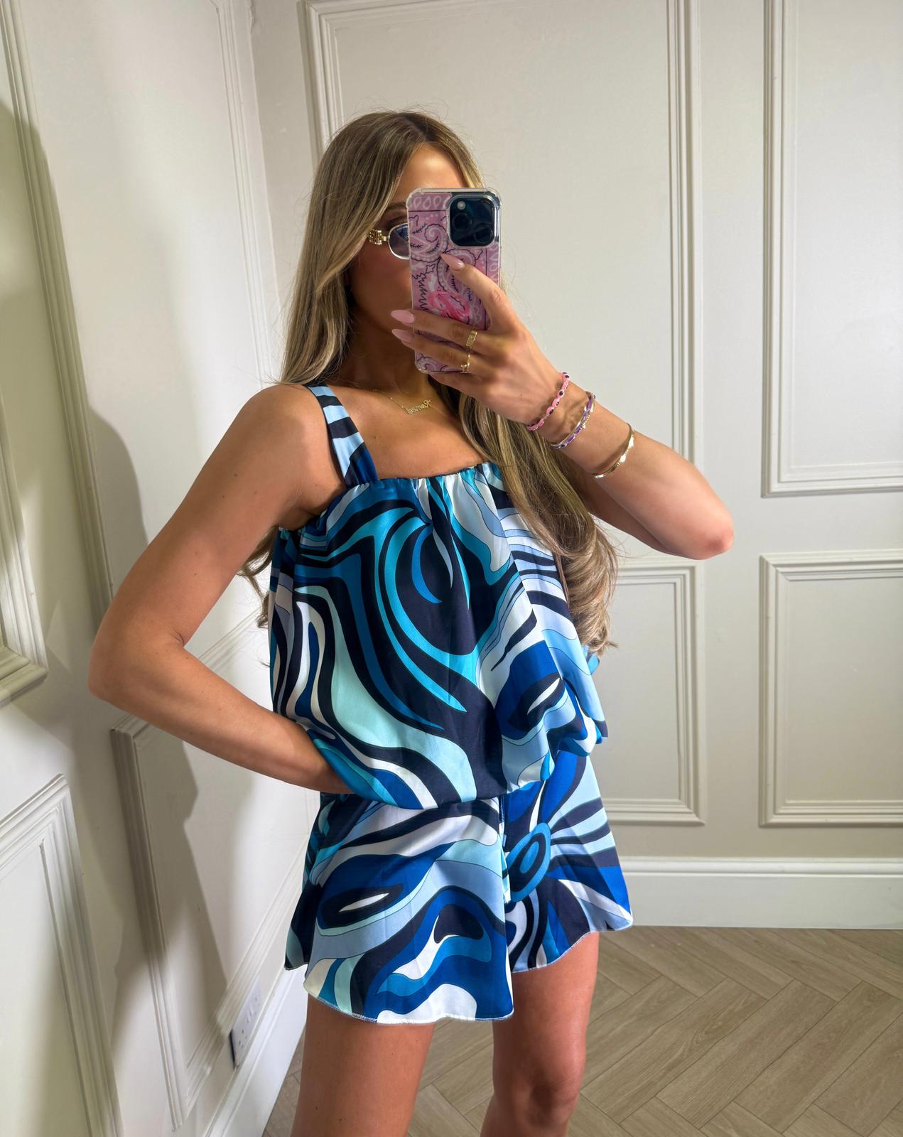 Robyn pattern co-ord - blue