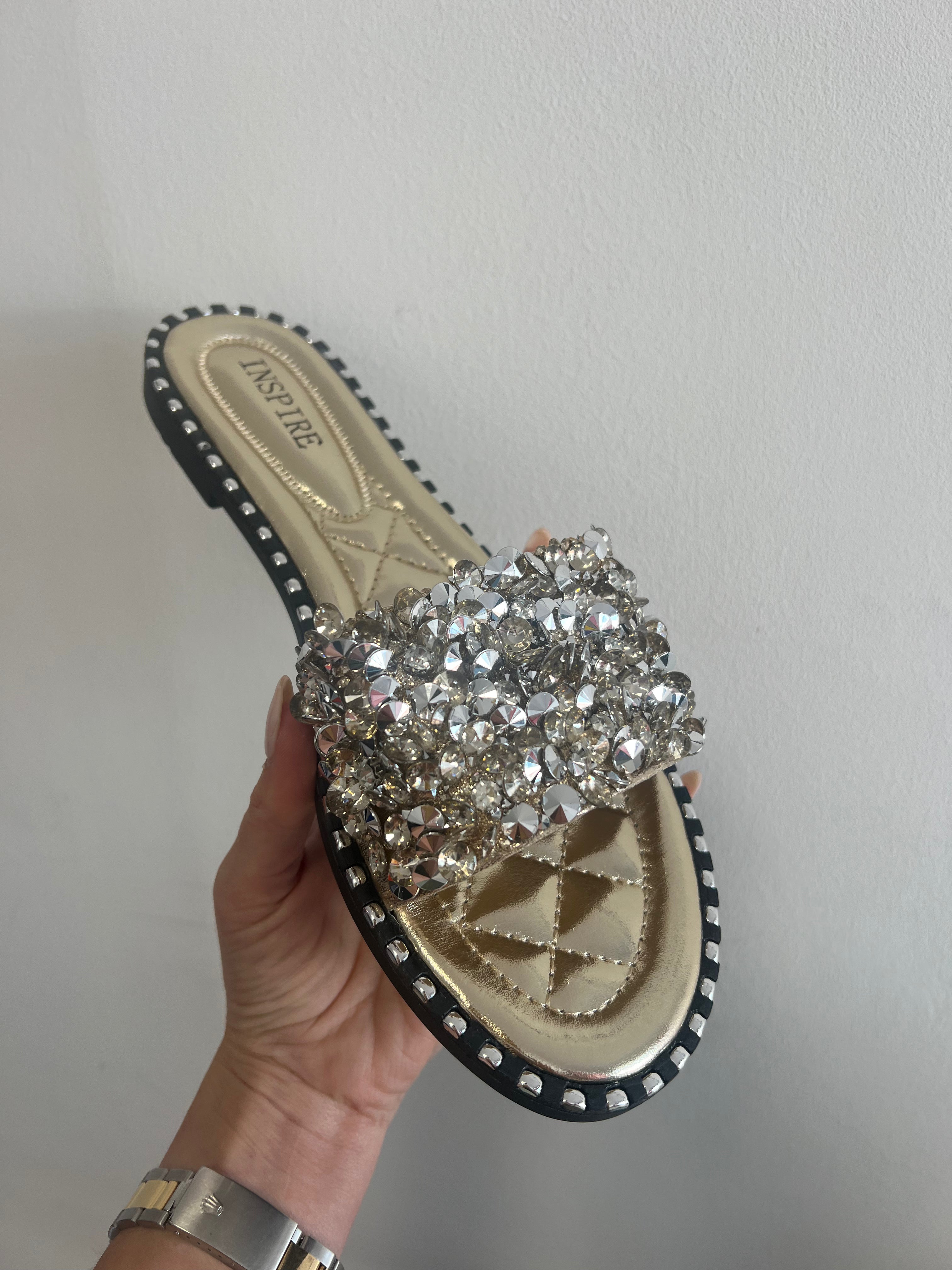Sequin Slide Sandals - All Colours