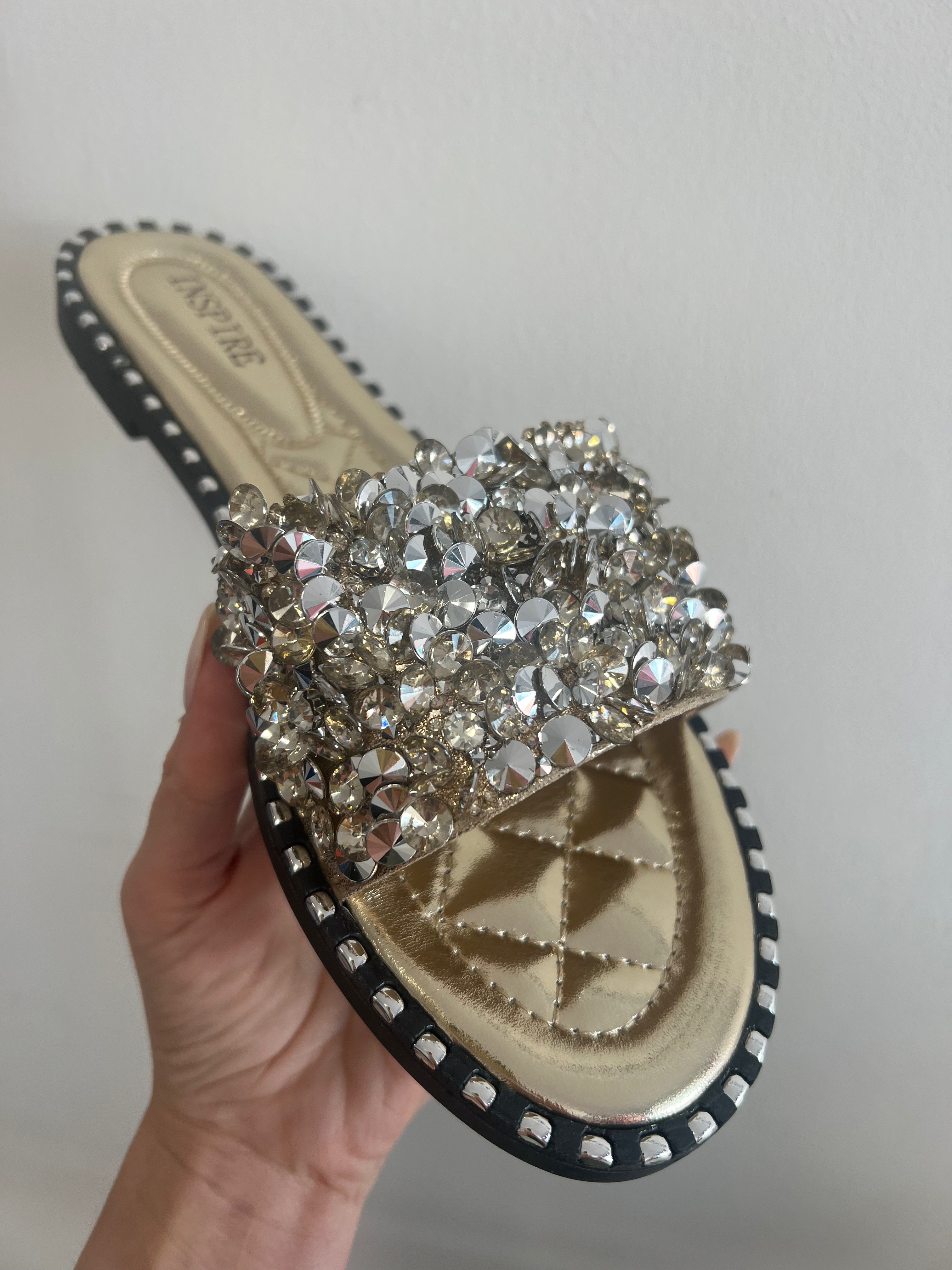 Sequin Slide Sandals - All Colours