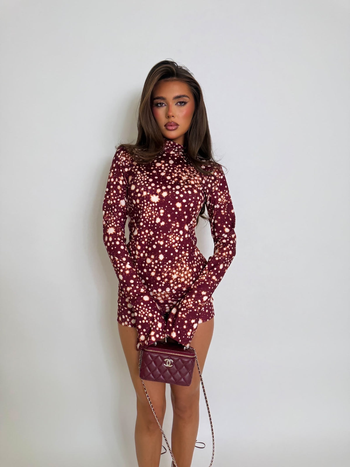 Bebe two piece set - wine