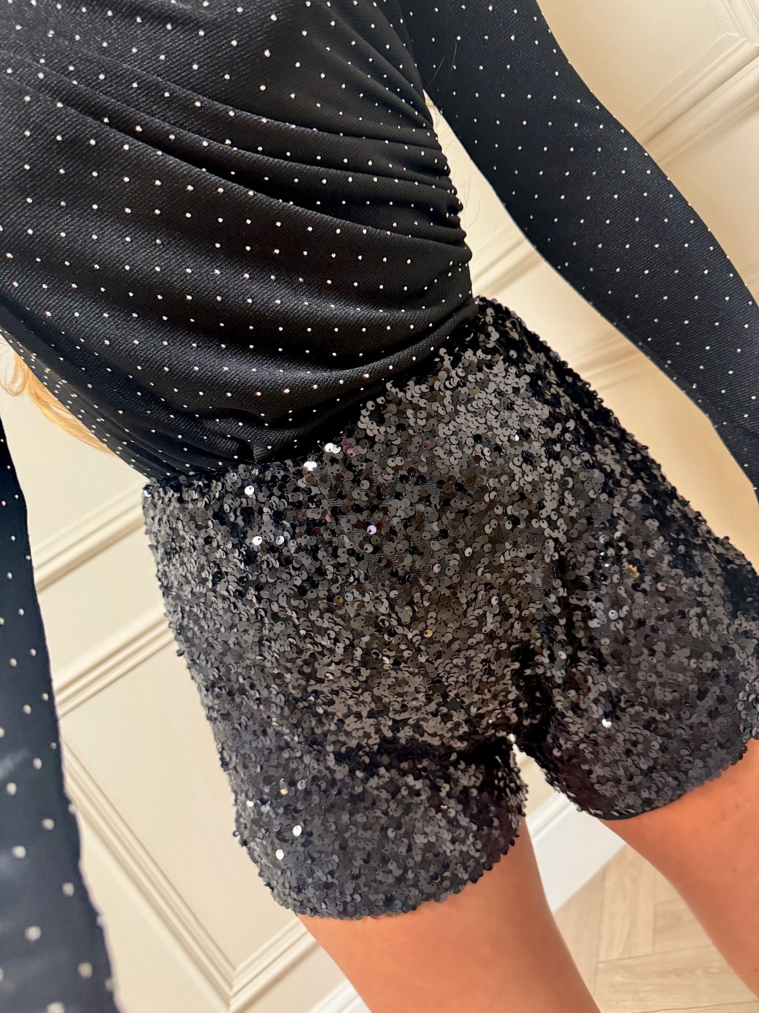 Diamond bodysuit - black