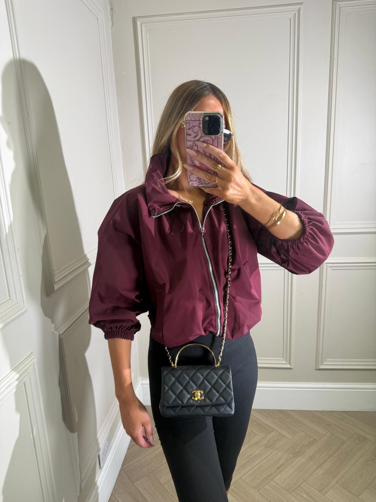 Light weight jacket - burgundy