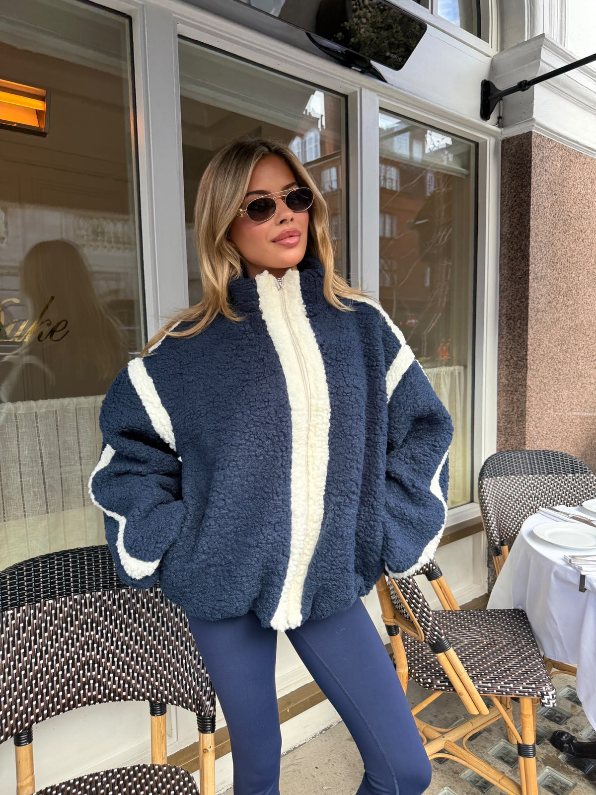 Teddy Jacket - navy