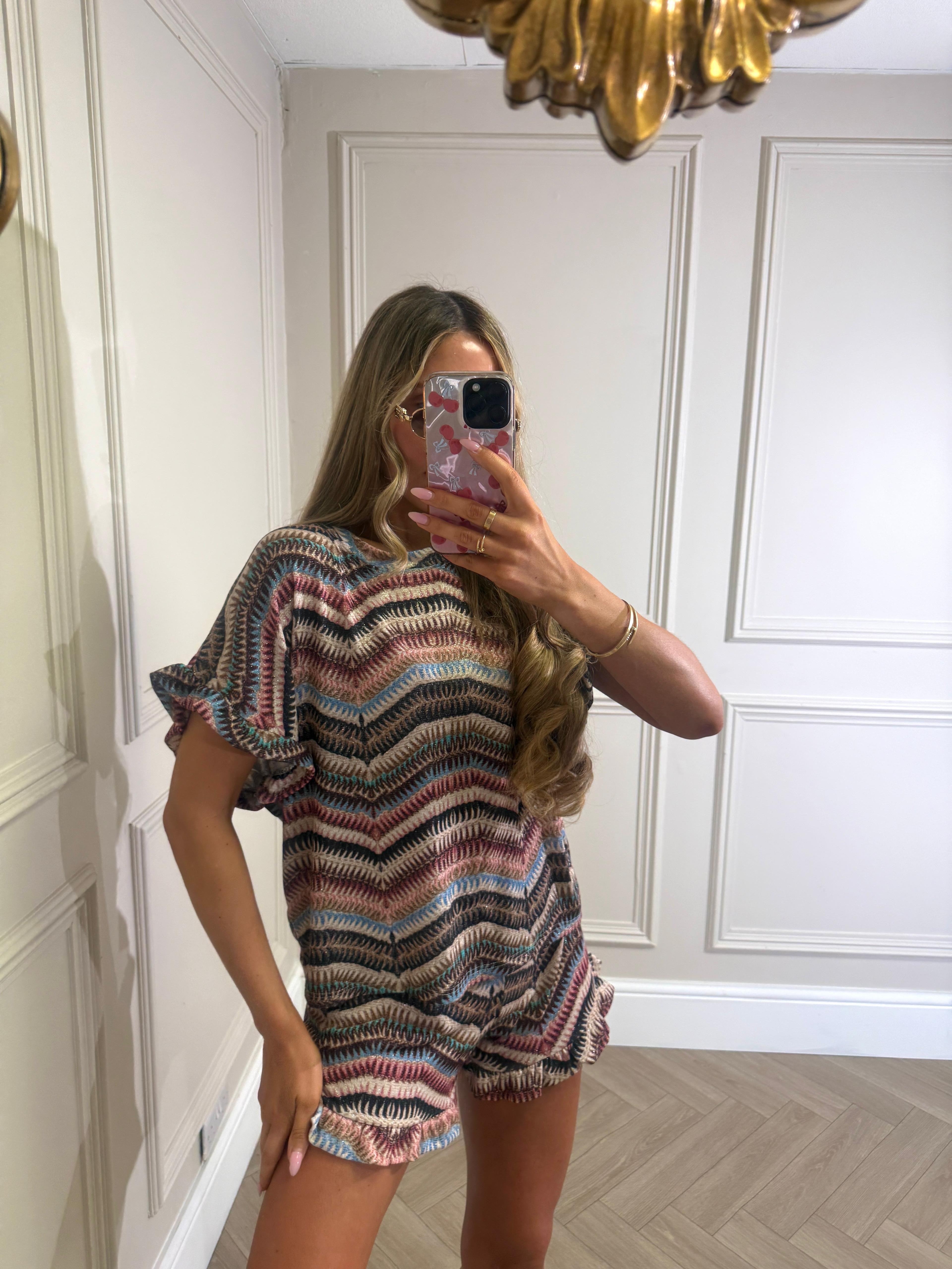 Frill pattern co-ord - dark mix