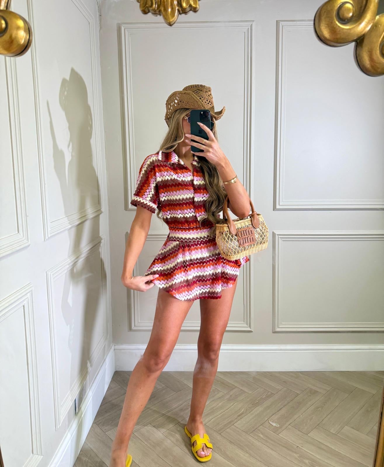 Pattern two piece - red