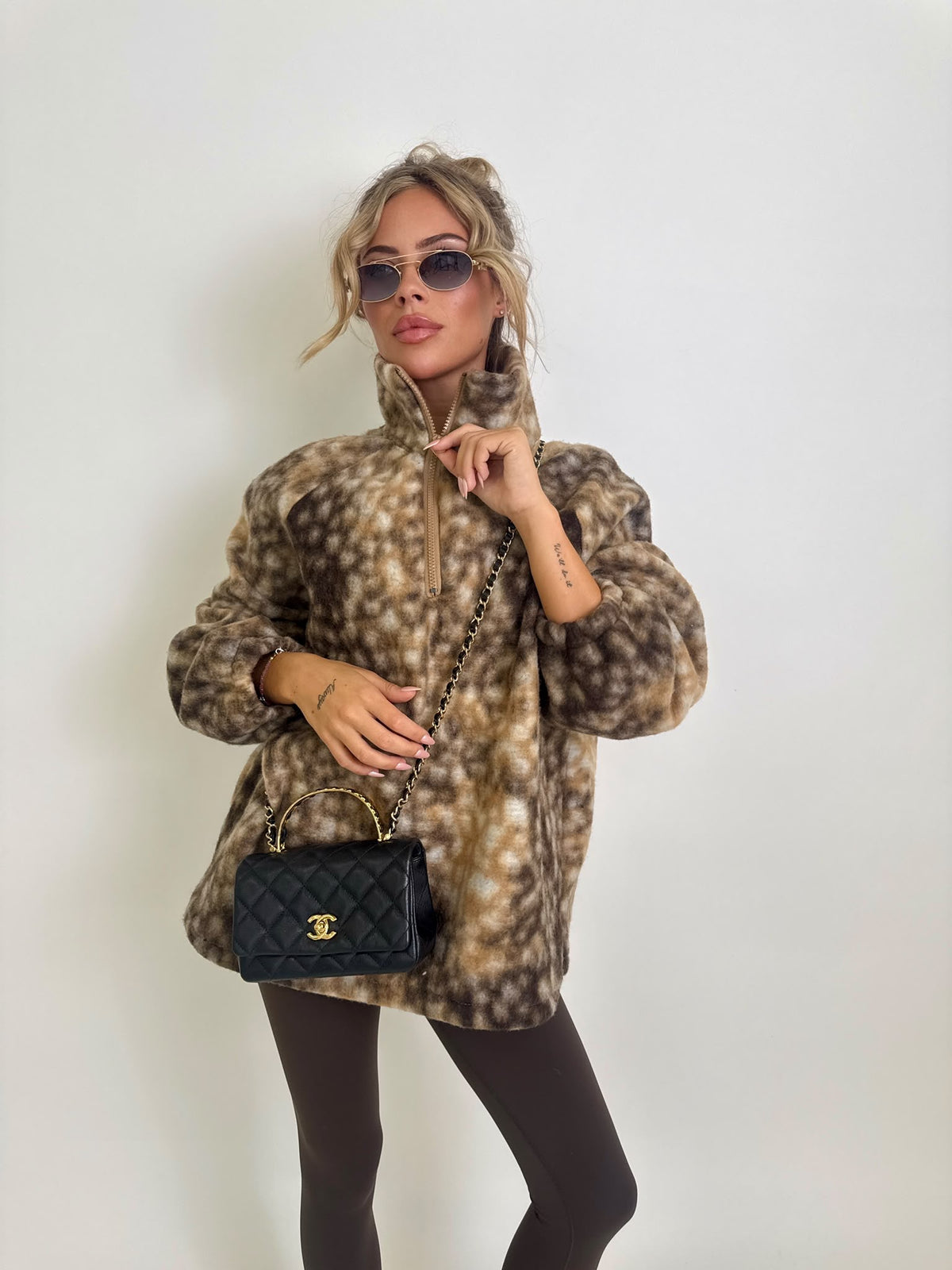 Deer fleece jumper