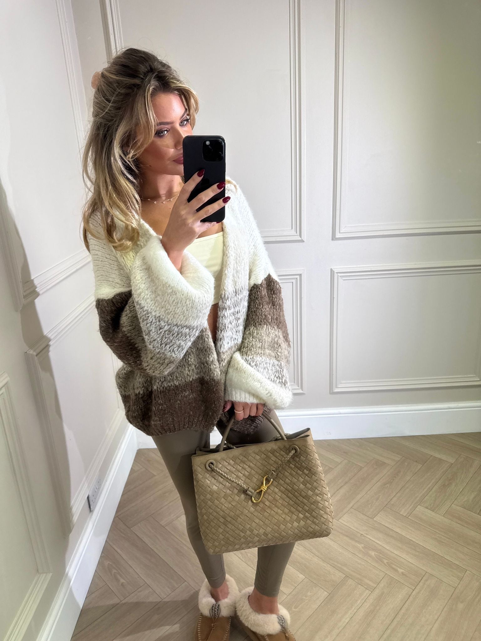 Ombré cardigan - beige