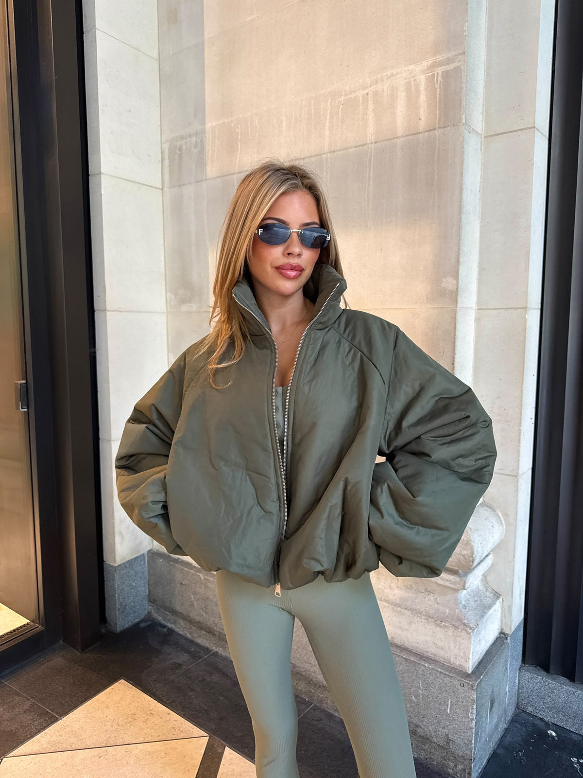 Bronte Puff Jacket - khaki