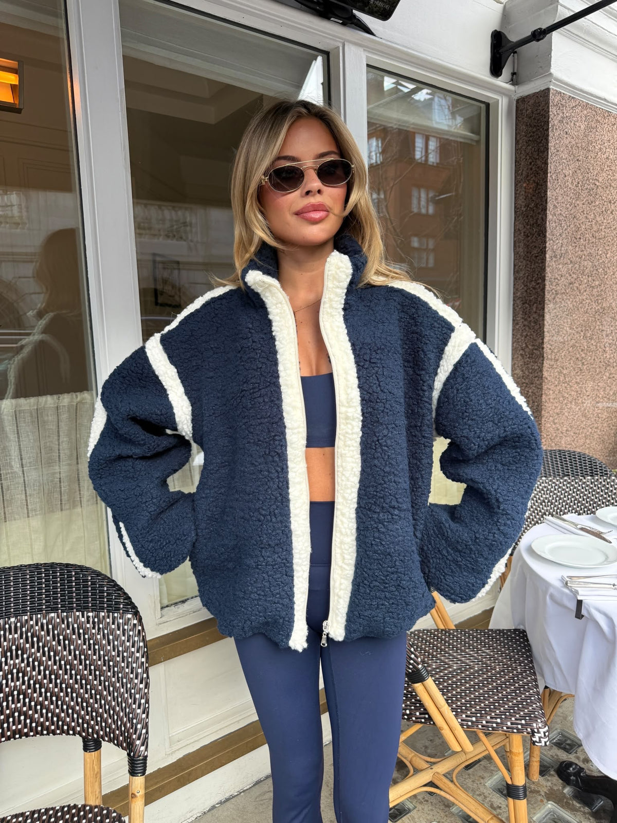 Teddy Jacket - navy