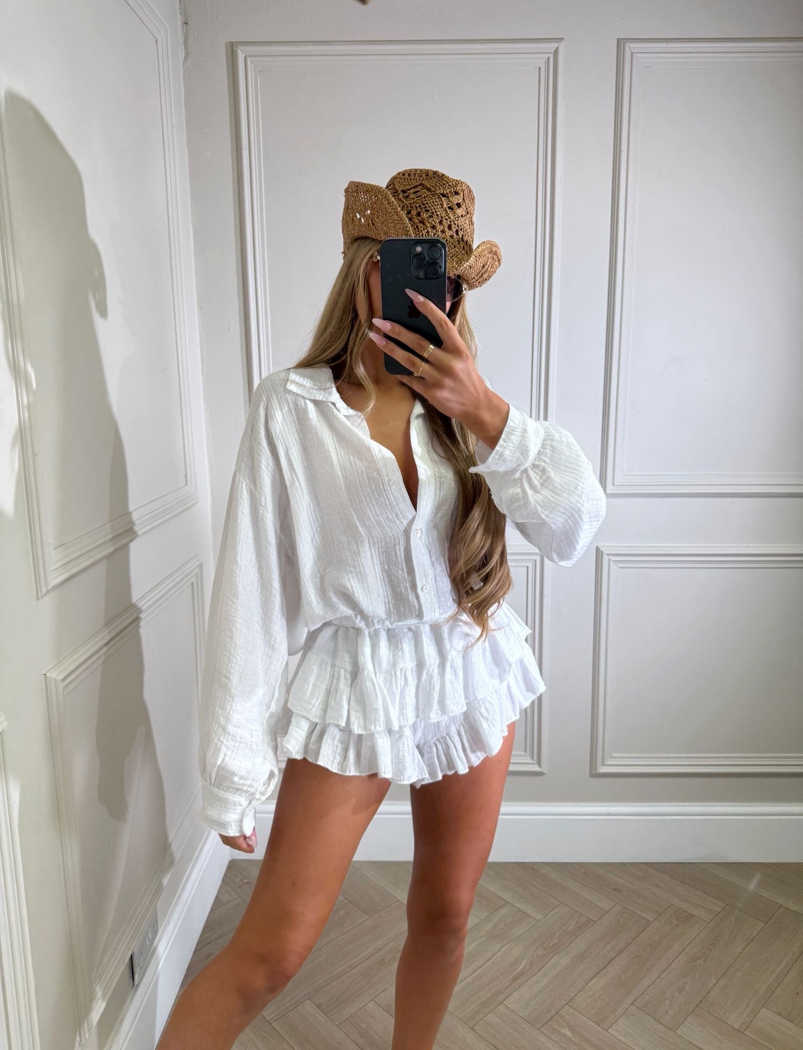 Phoebe co-ord - white