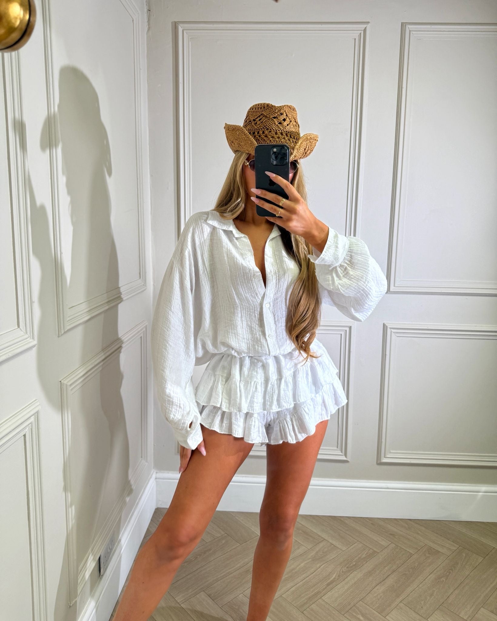 Phoebe co-ord - white