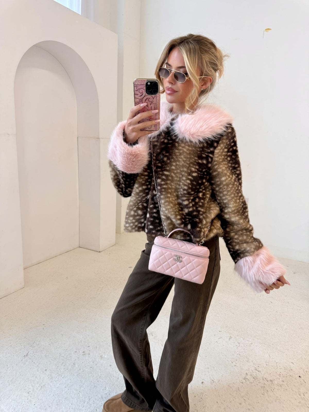 Bambi Jacket - Pink Fur