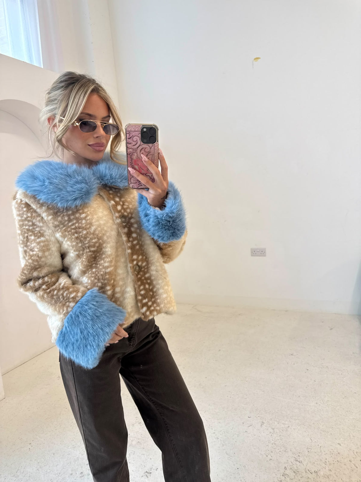 Bambi Jacket - Blue Fur