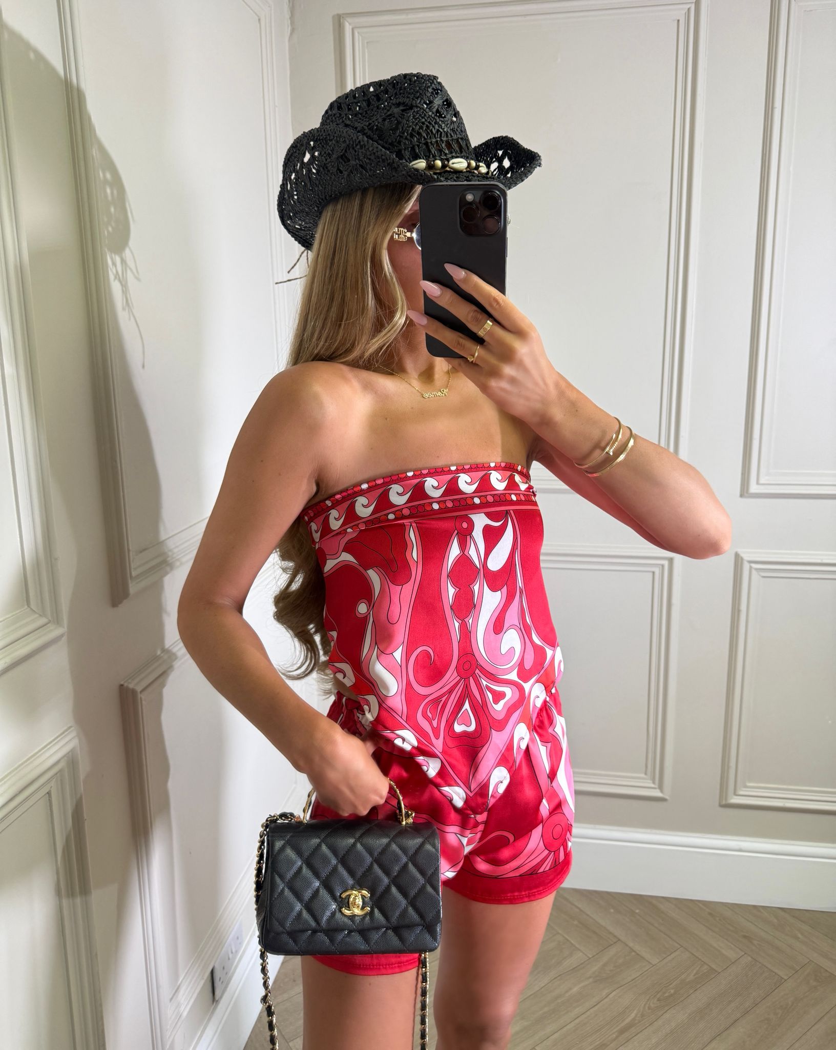 Gigi print co-ord - red