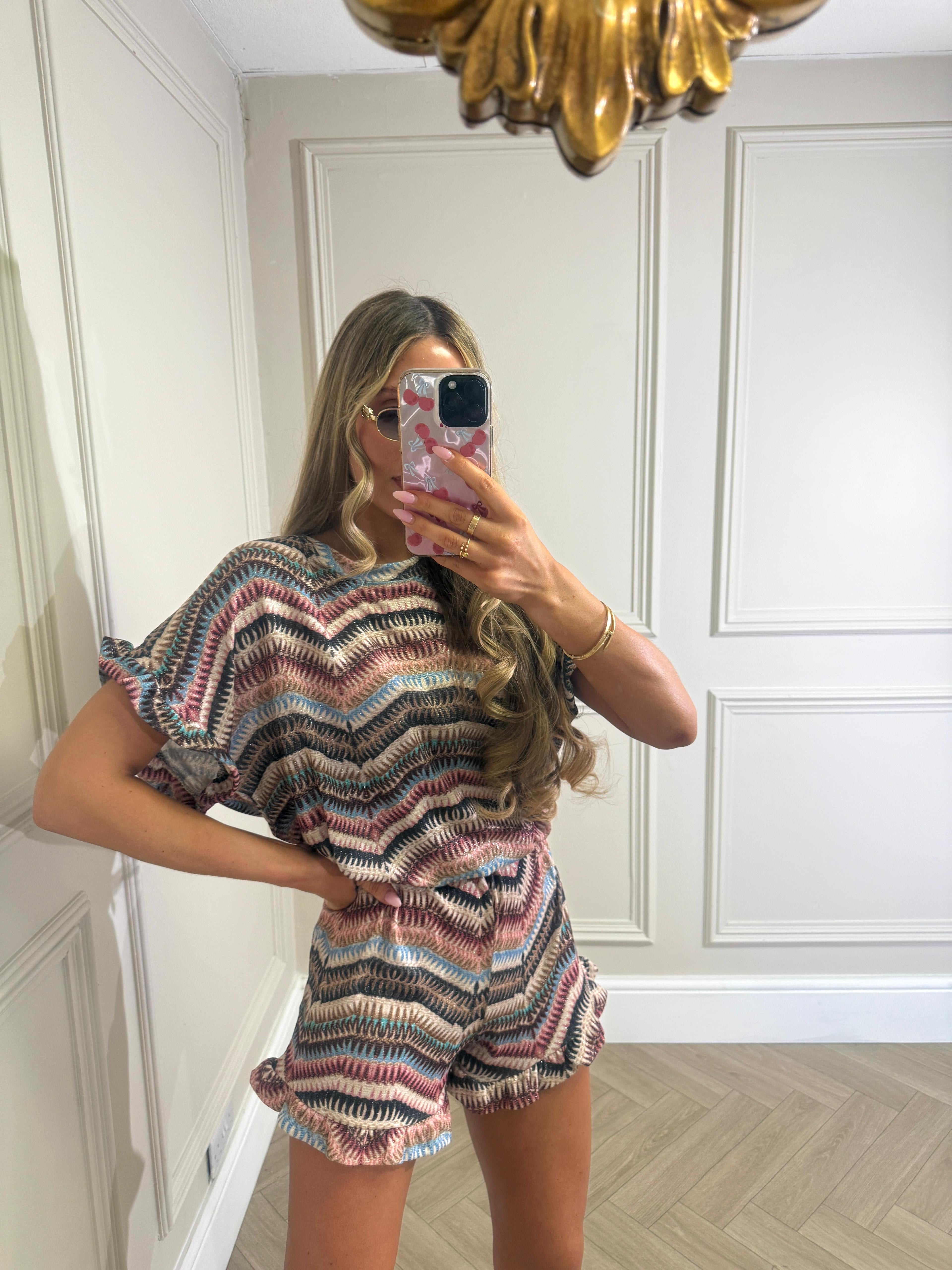 Frill pattern co-ord - dark mix