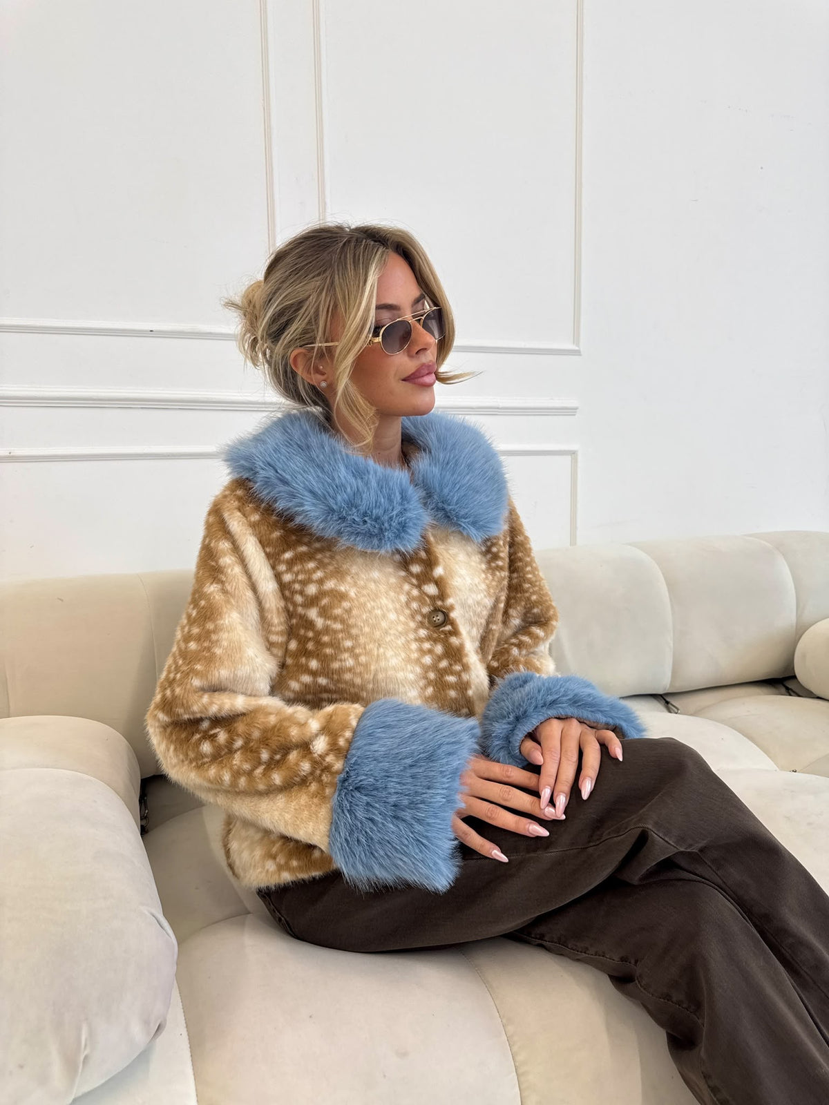 Bambi Jacket - Blue Fur