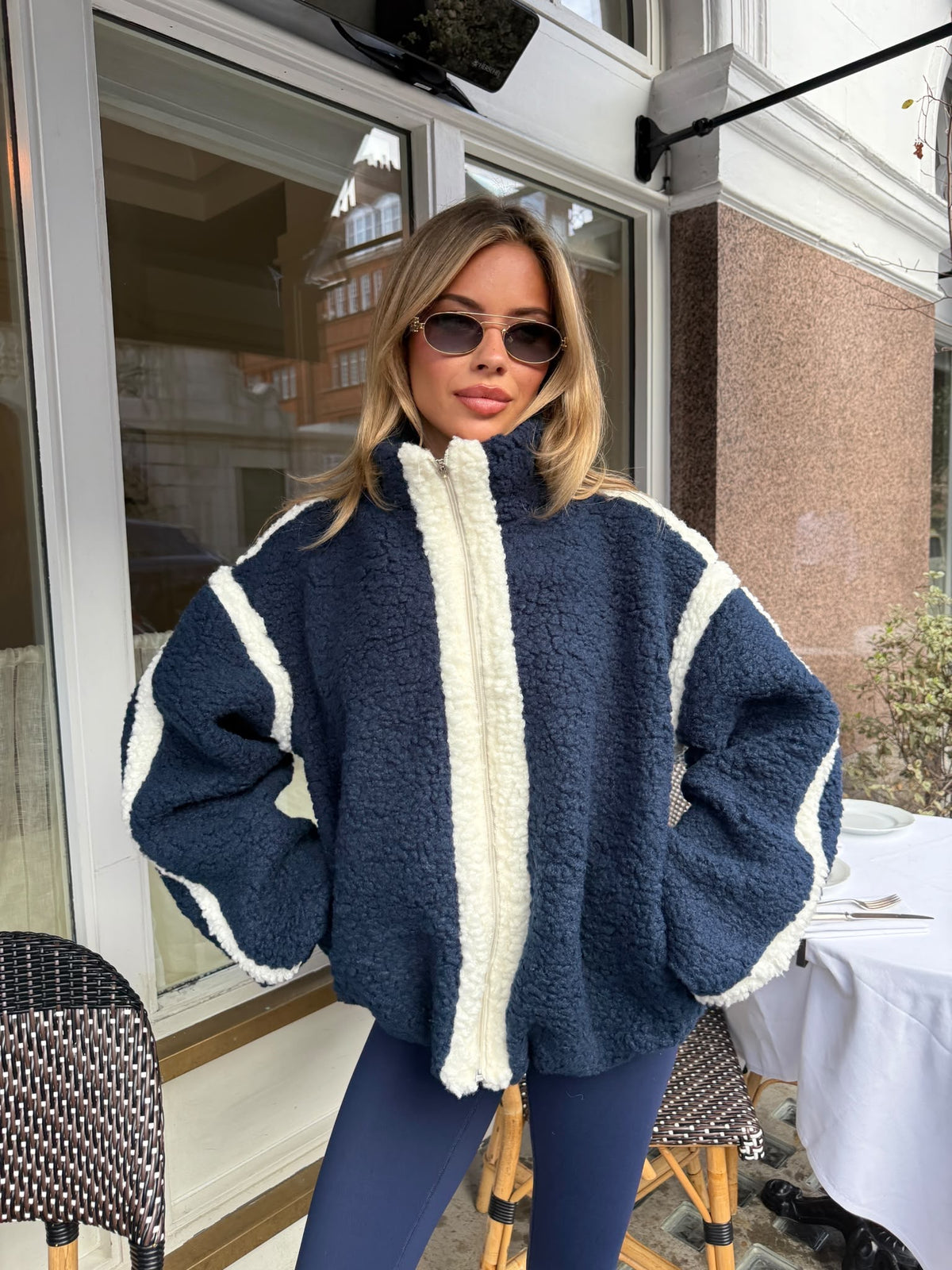 Teddy Jacket - navy