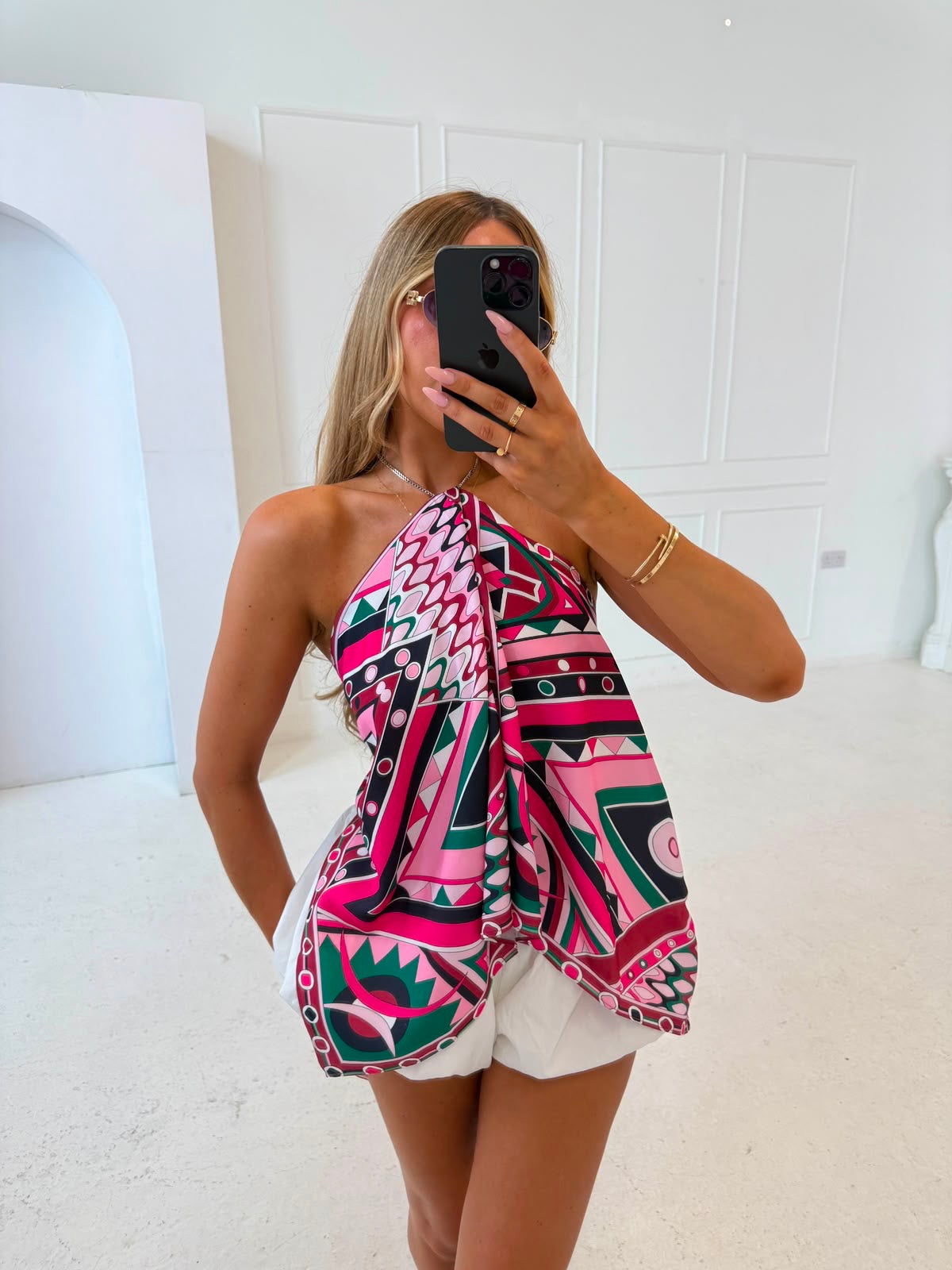 Pooch top - pink mix