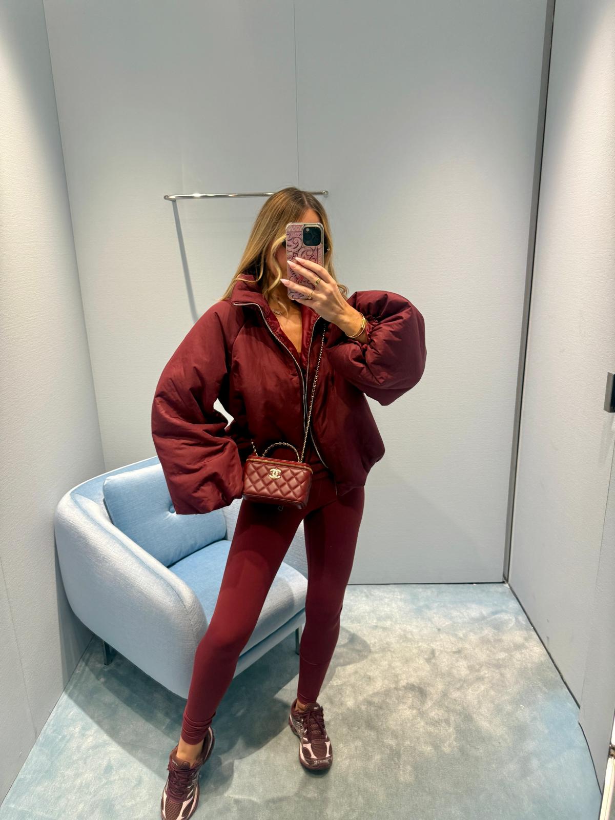 Bronte Puff Jacket - Burgundy