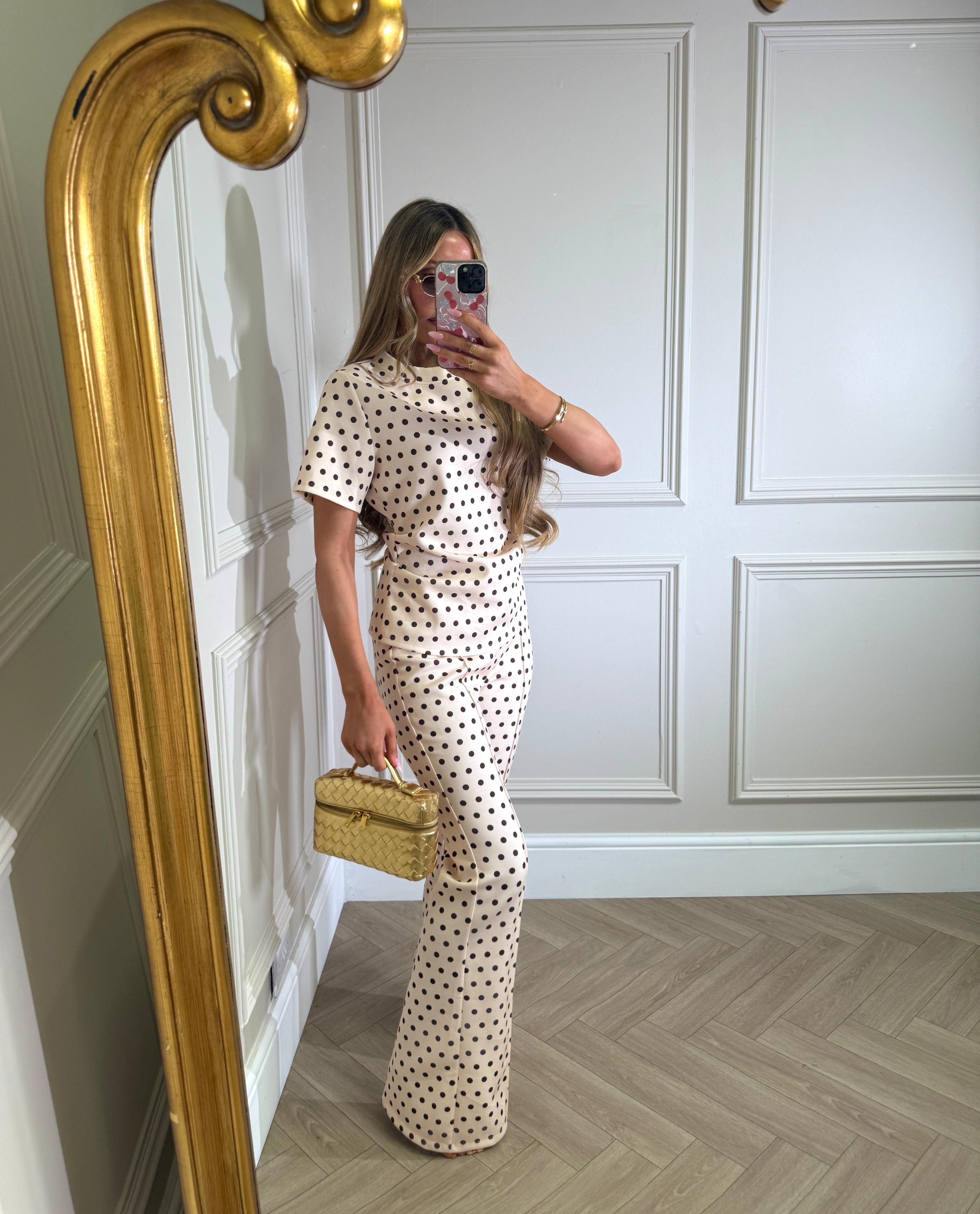 Dottie trouser set - beige