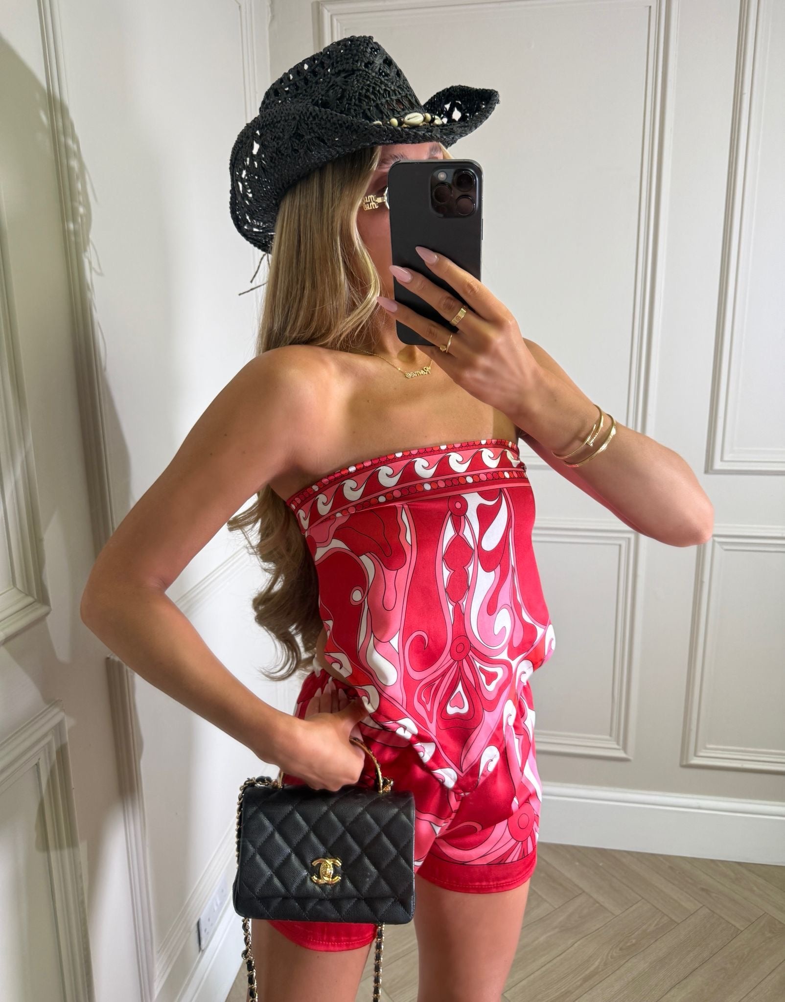 Gigi print co-ord - red