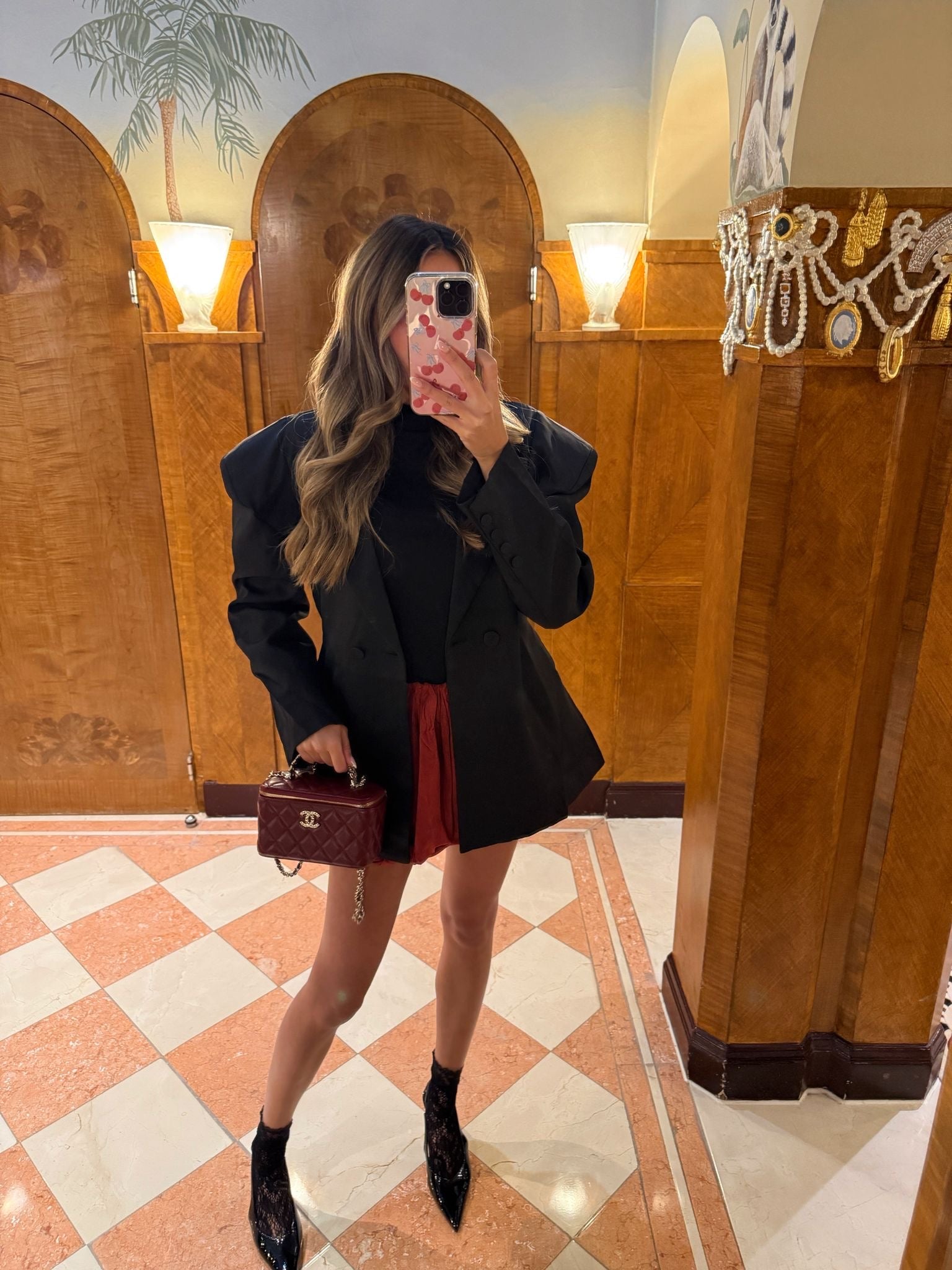 Oversized blazer - black