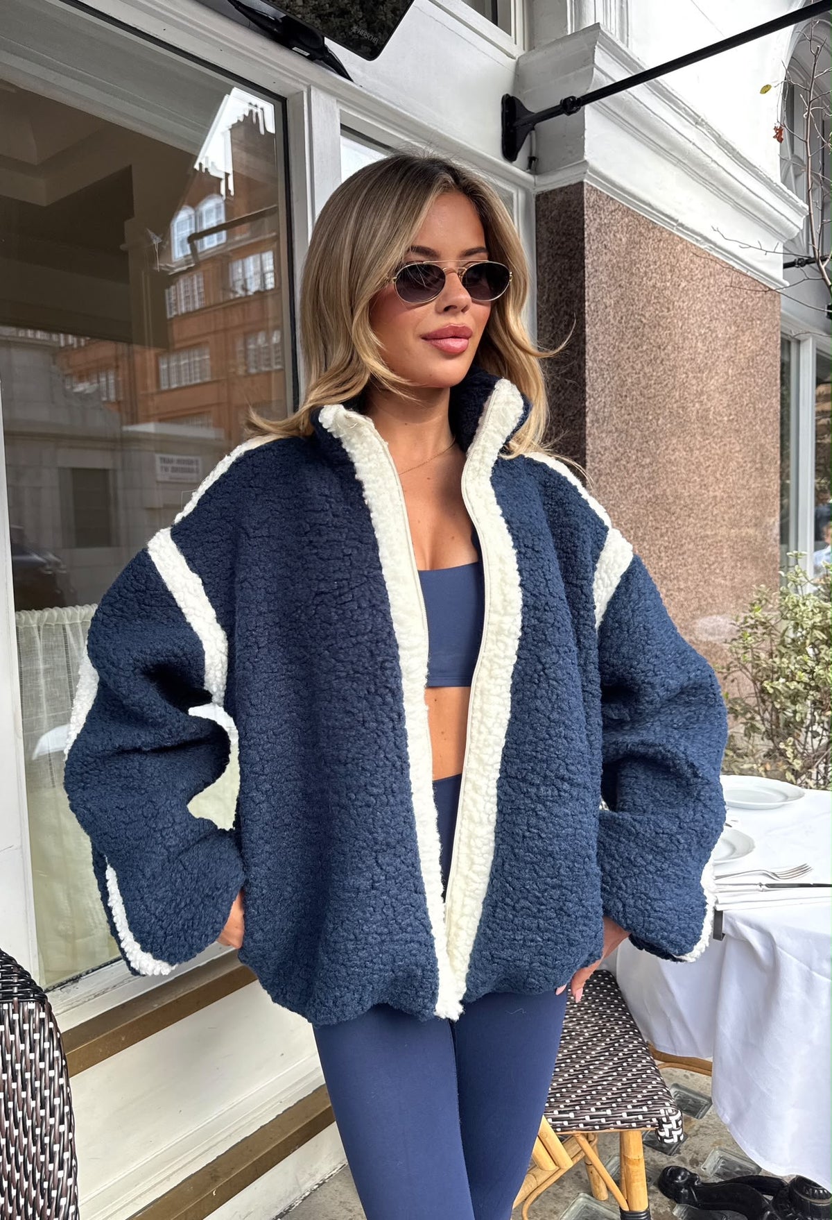 Teddy Jacket - navy