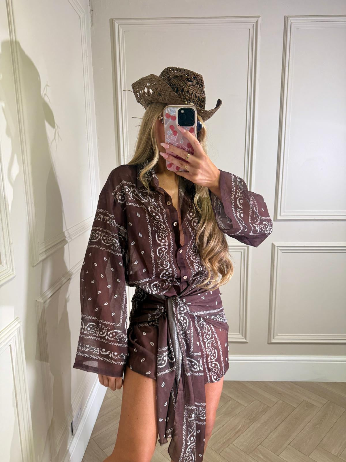 Bandana sarong set - brown