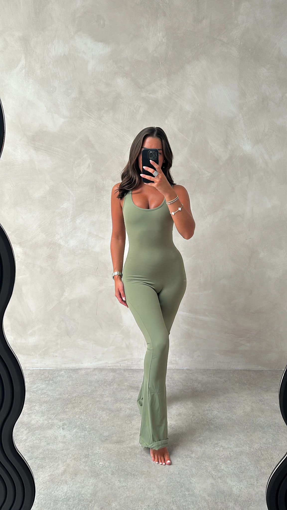 Sculpt unitard - khaki