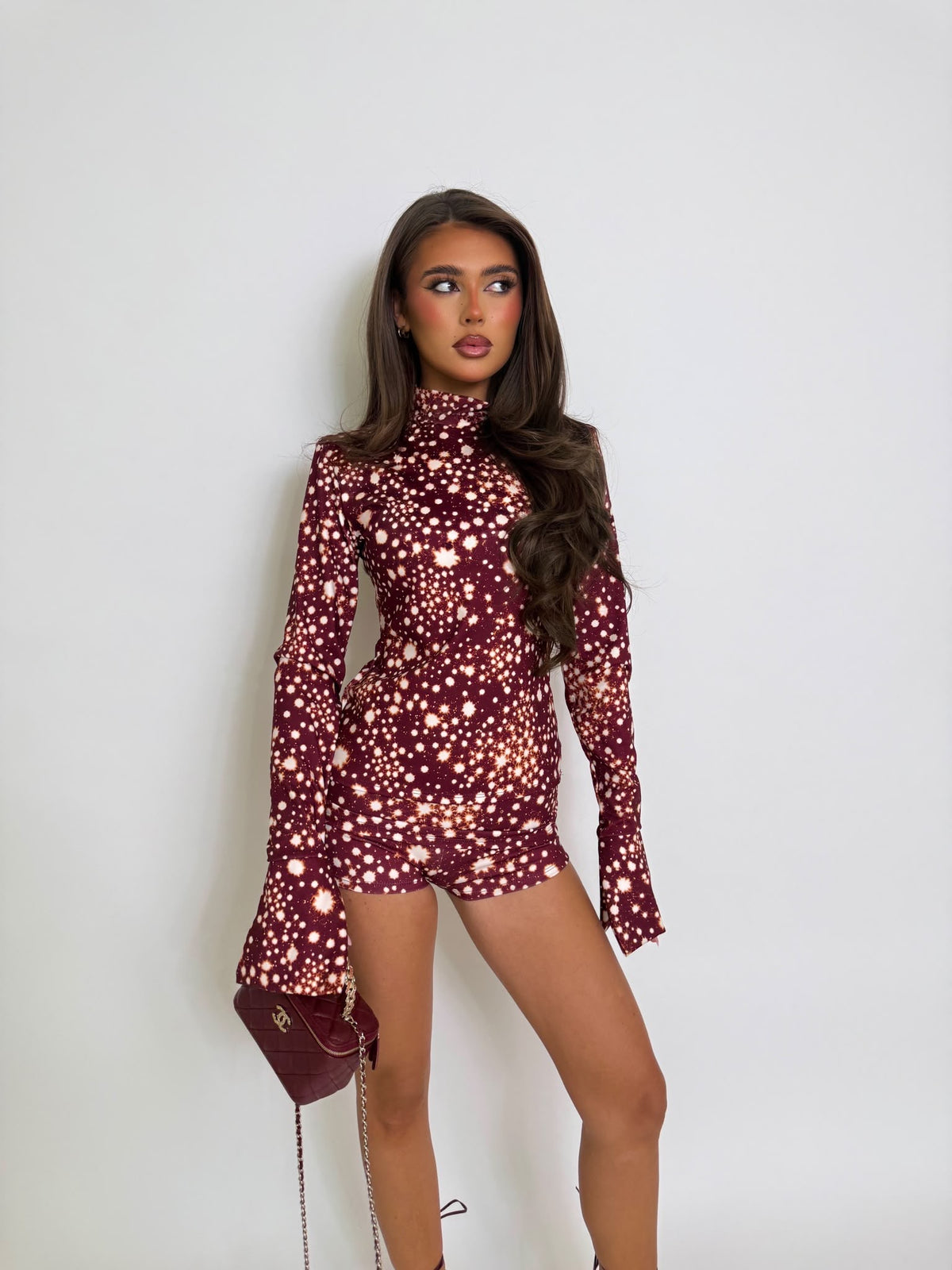 Bebe two piece set - wine
