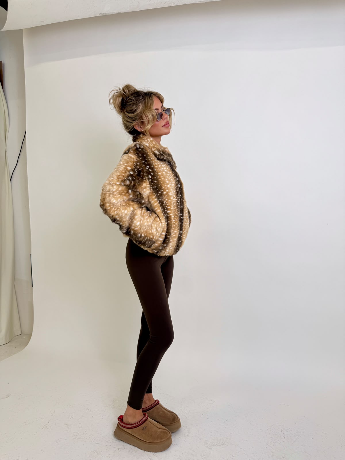 Collar Fern Print Jacket