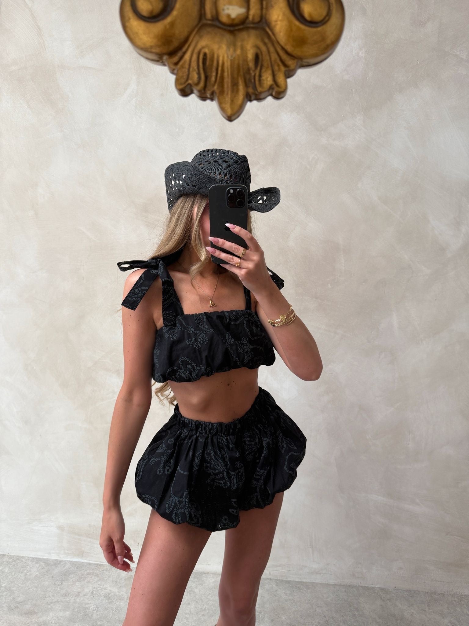 Exclusive Stylehub Anglaise Tie Set - black