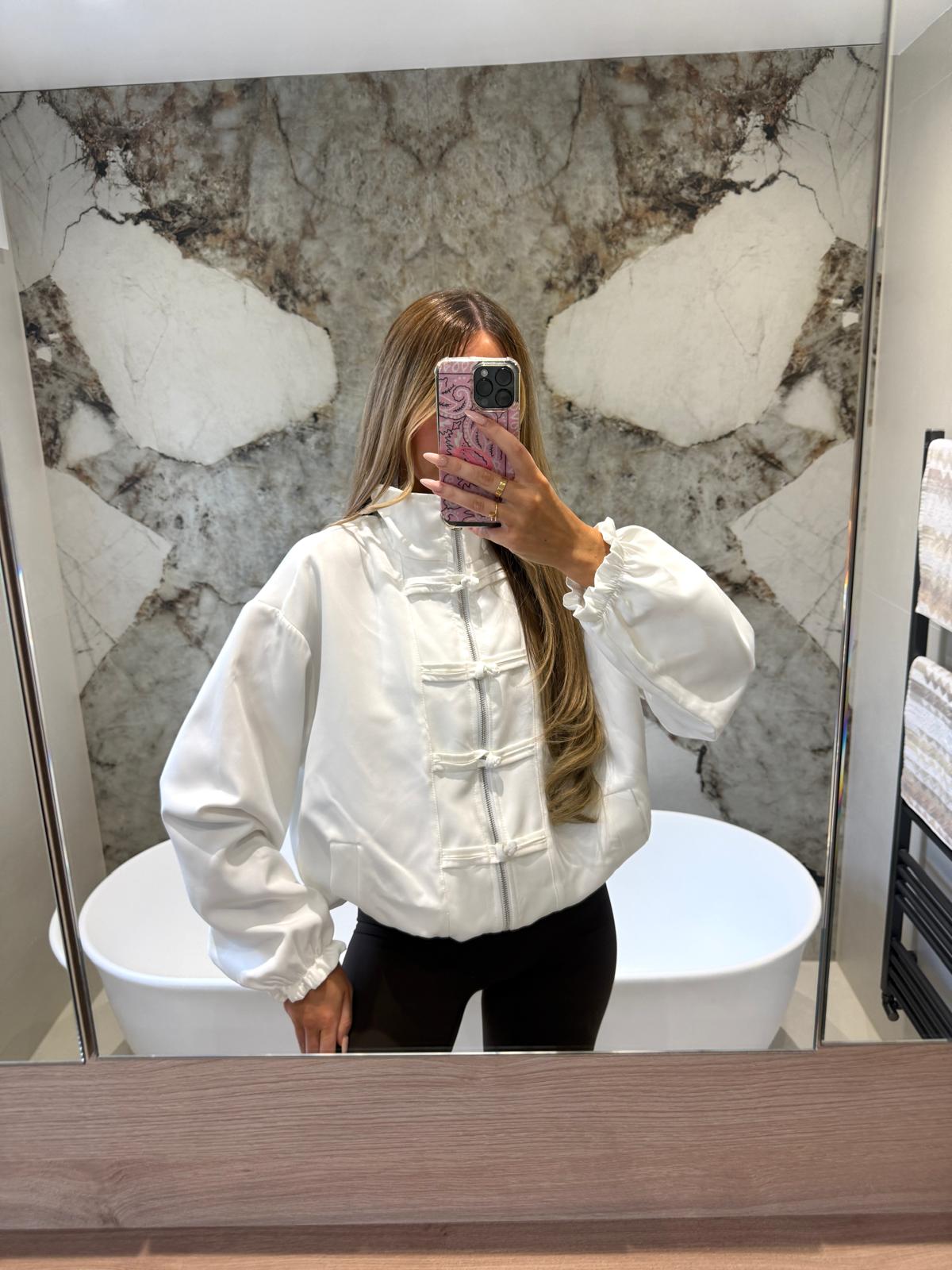 Bow light weight jacket - white