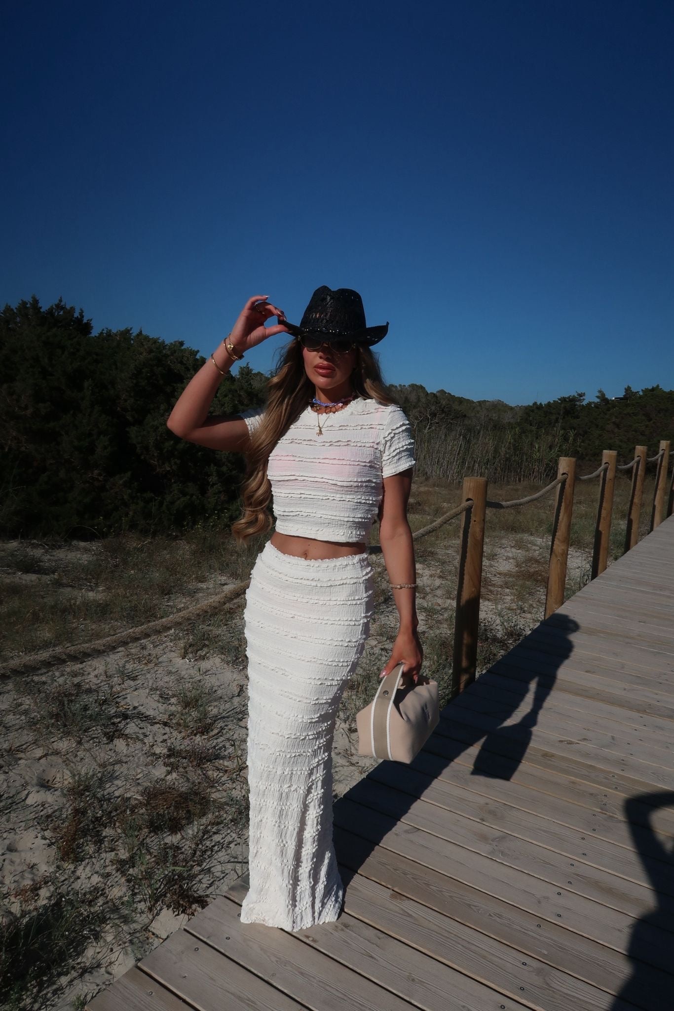 Alba Maxi Co-Ord - Cream