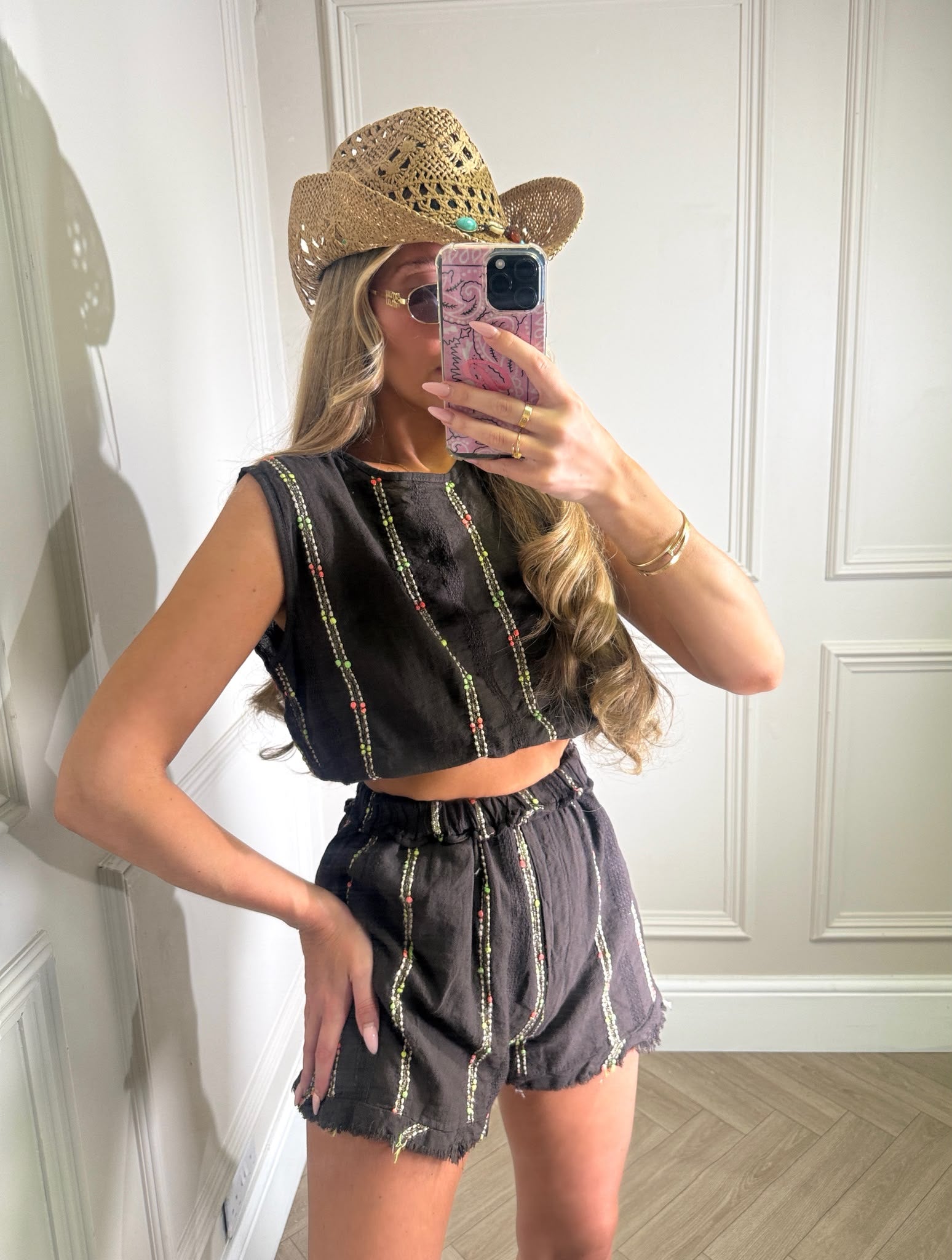 Mollie two piece set - brown