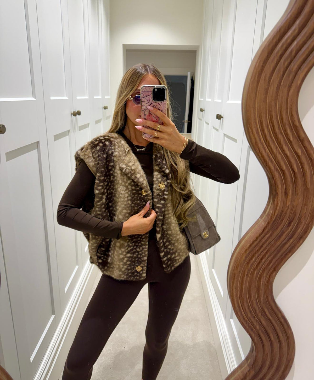 Bambini gilet - brown
