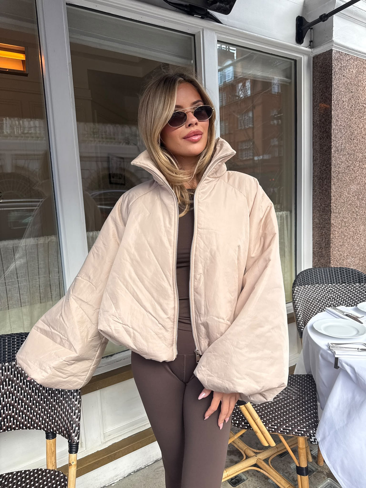 Bronte Puff Jacket - beige
