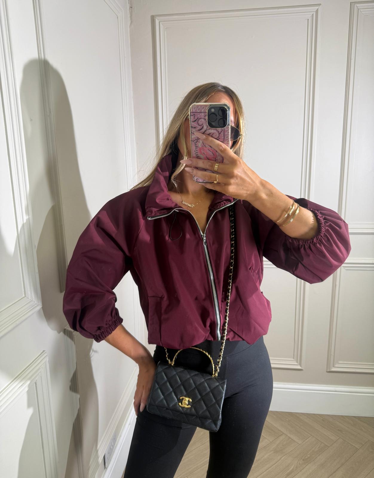 Light weight jacket - burgundy