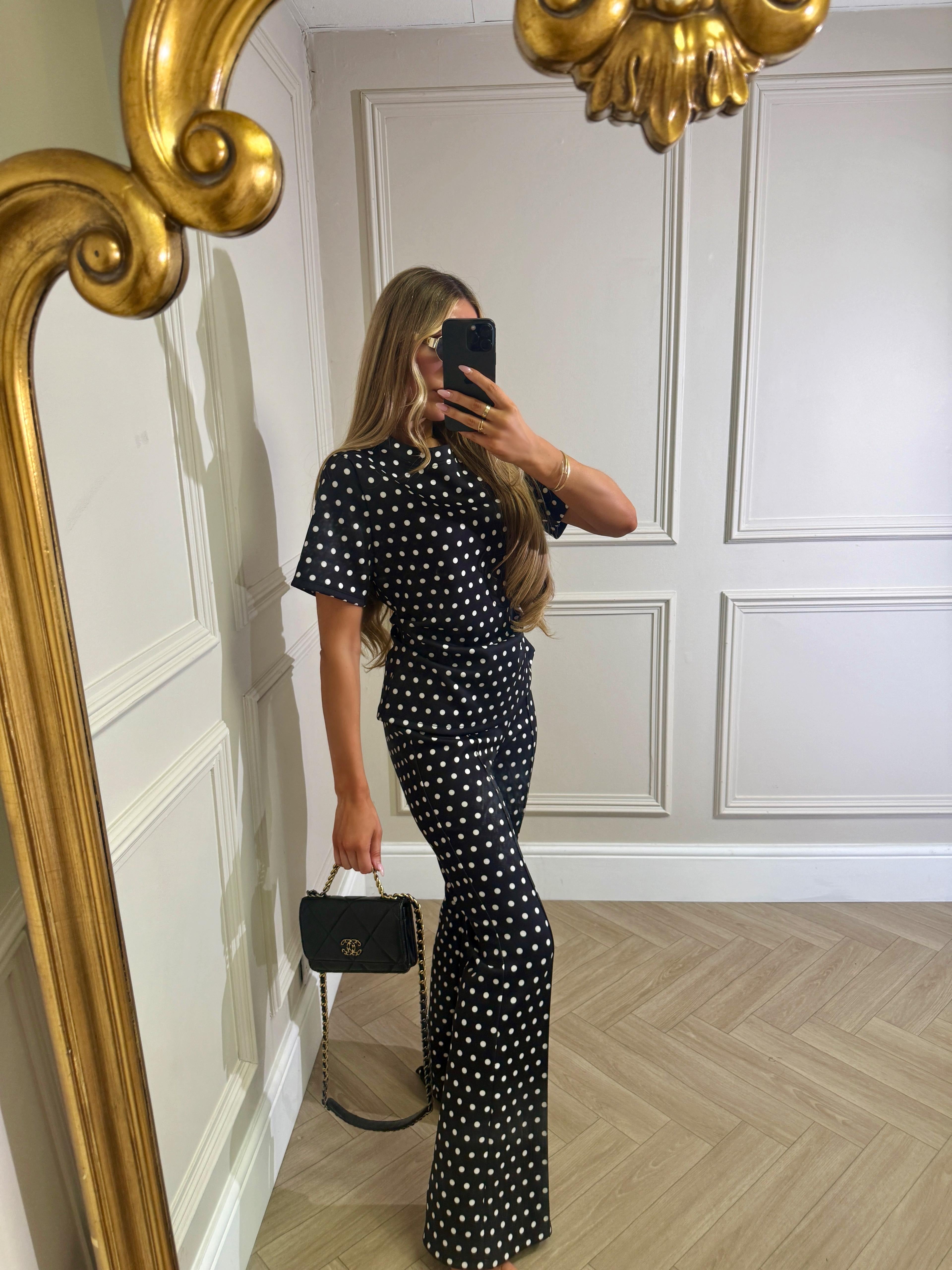 Dottie trouser set - black