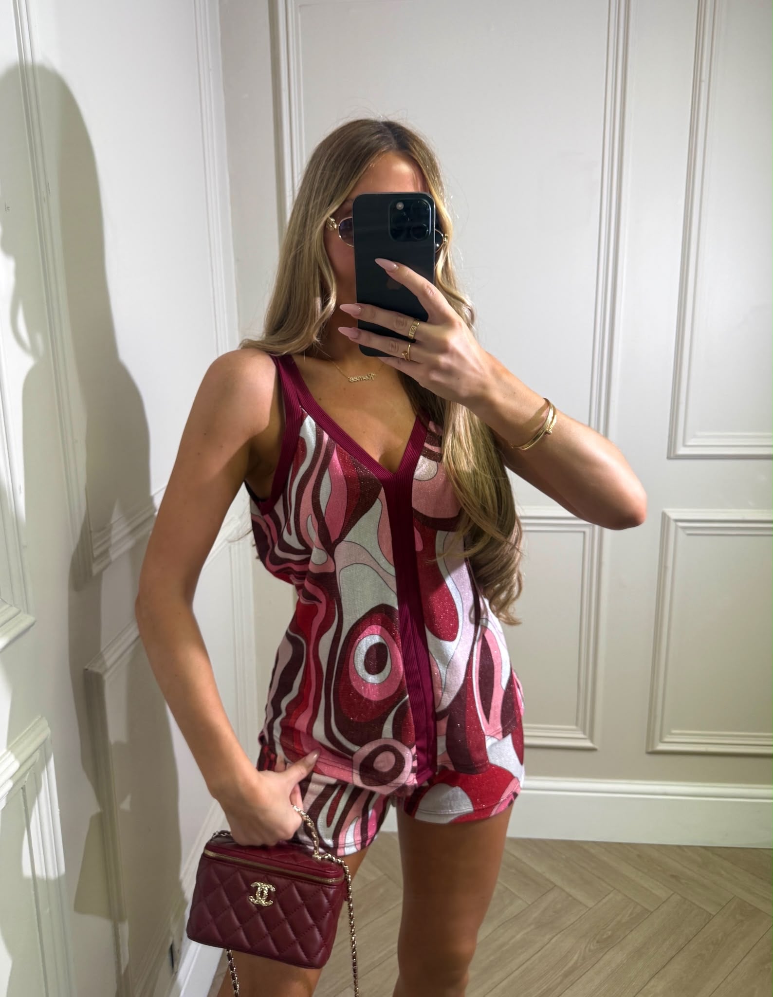 Flo pattern two piece - NEW print red