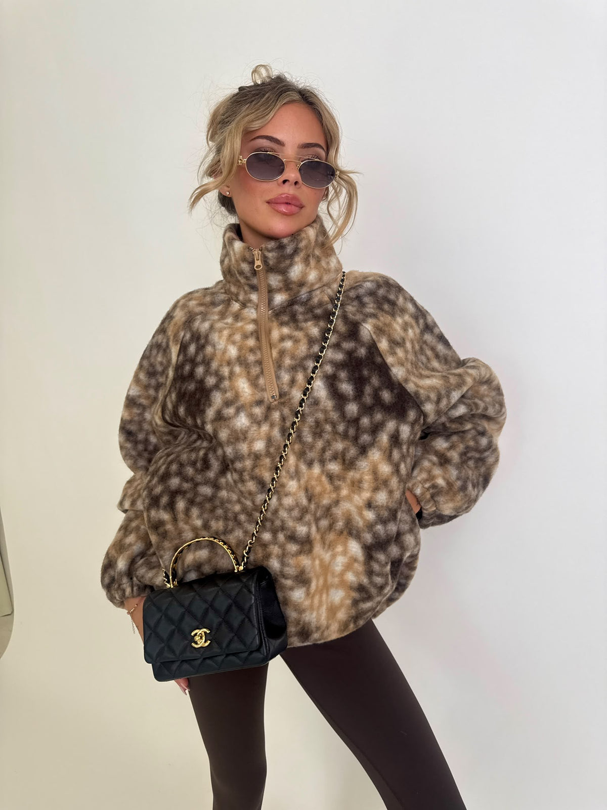 Deer fleece jumper