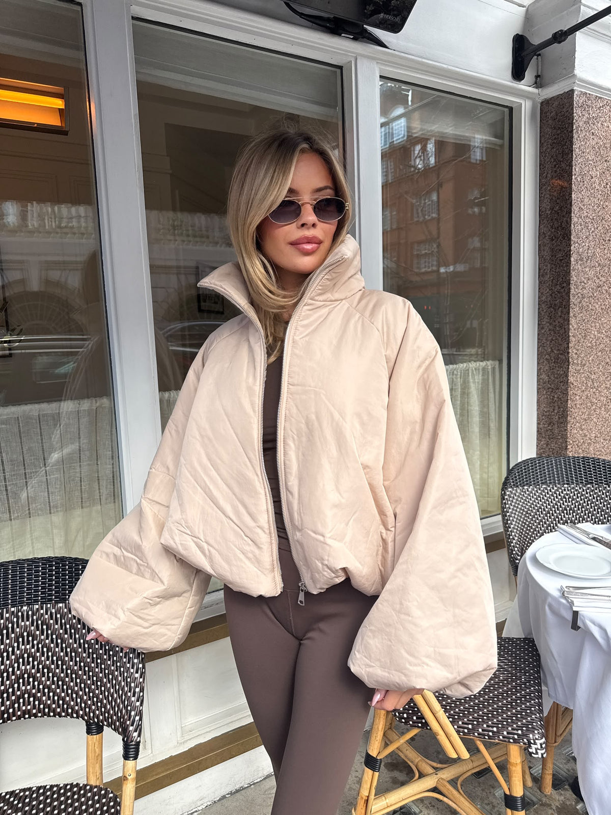 Bronte Puff Jacket - beige