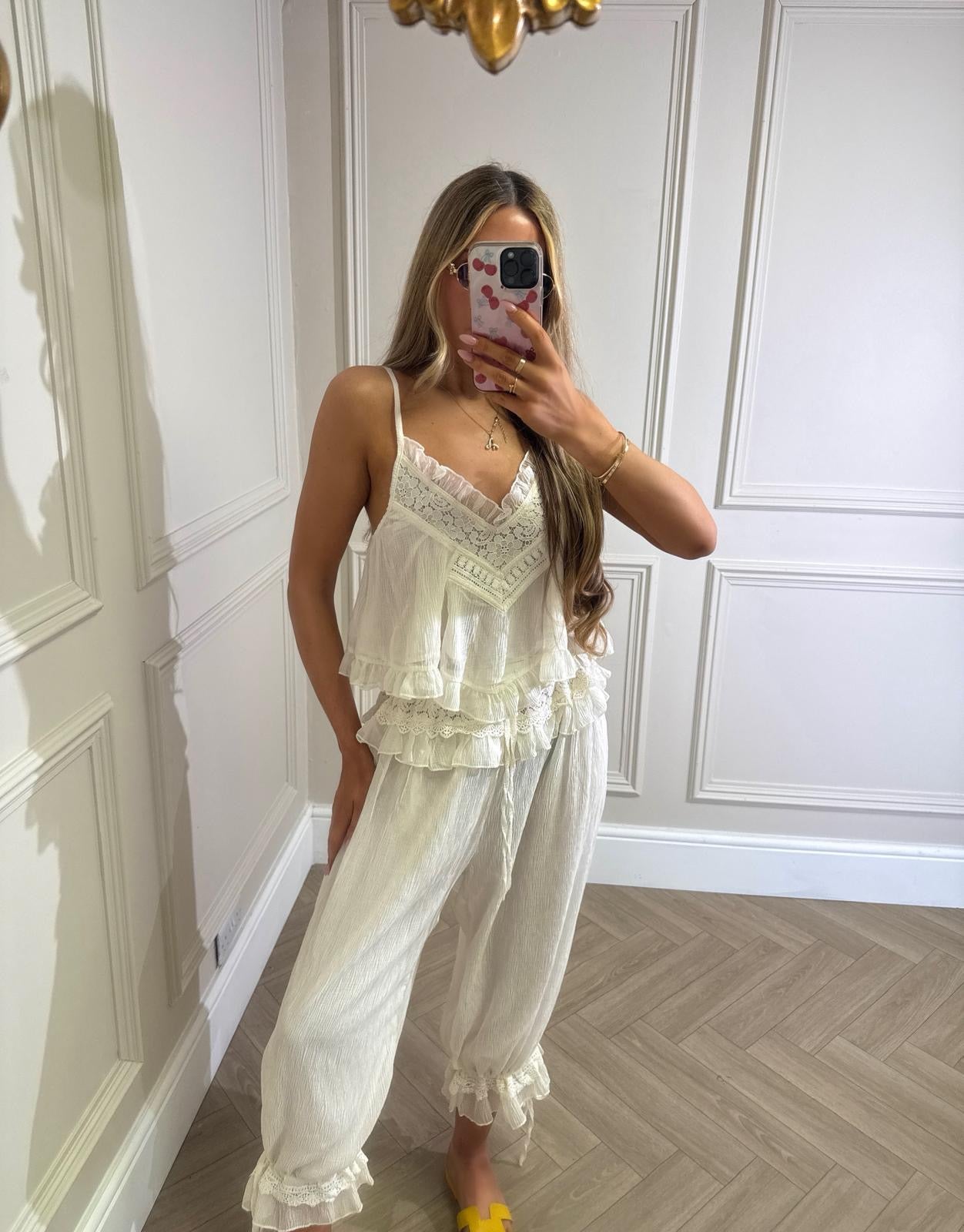 Rhea trouser co-ord - beige