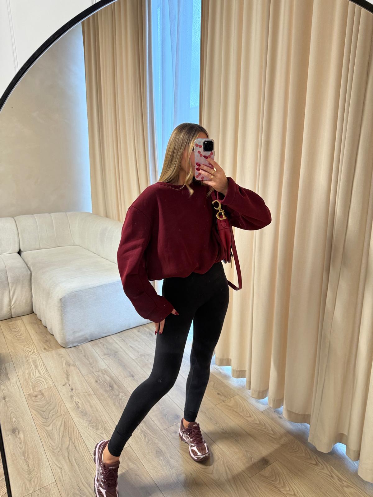 Holly Sweatshirt Jumper - burgundy