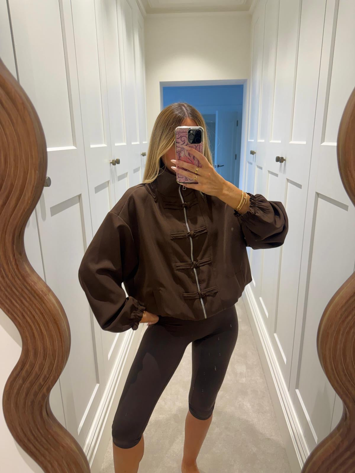 Bow light weight jacket - brown