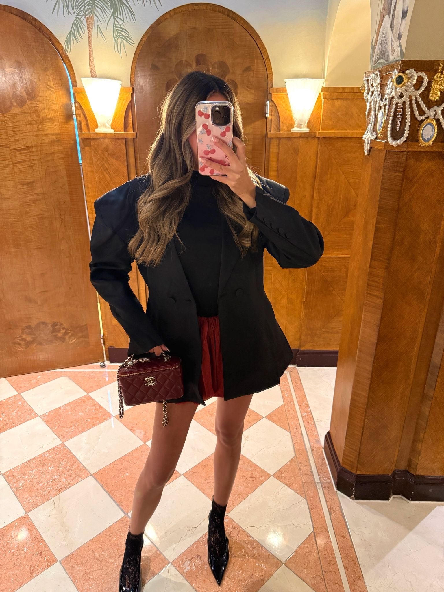 Oversized blazer - black