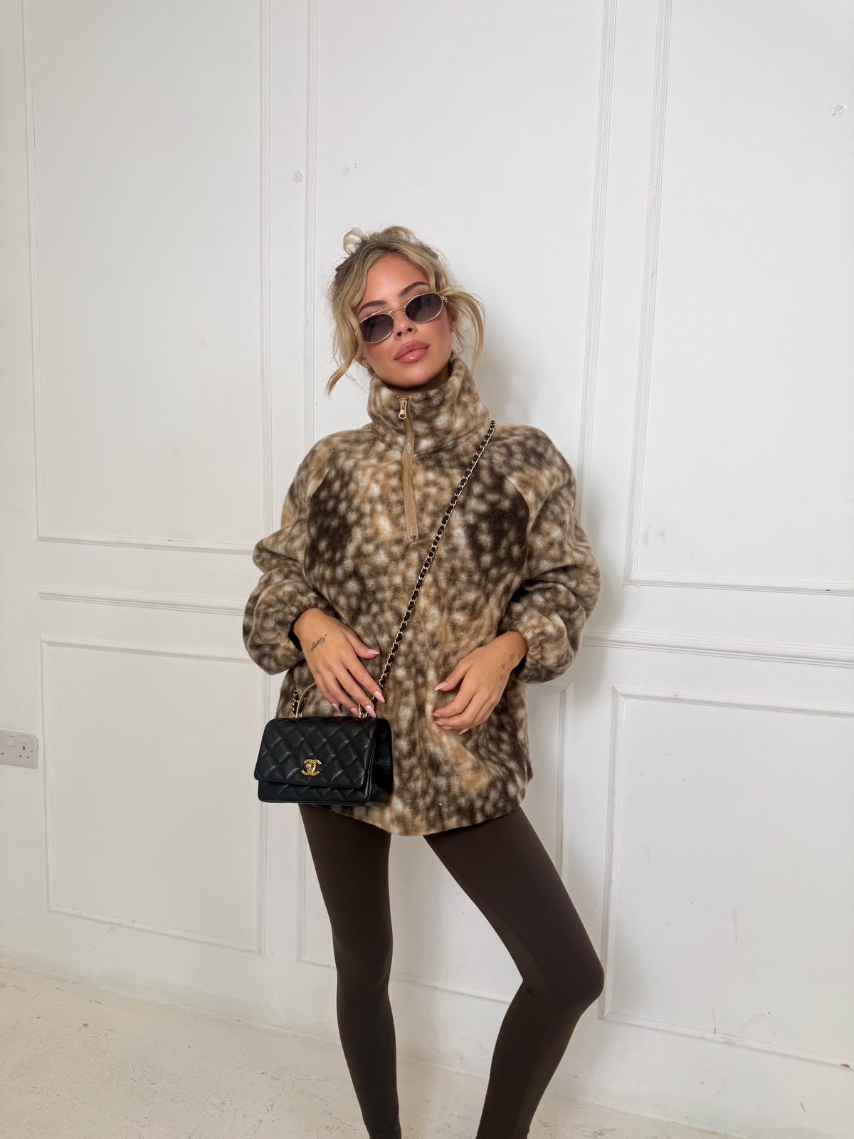 Deer fleece jumper