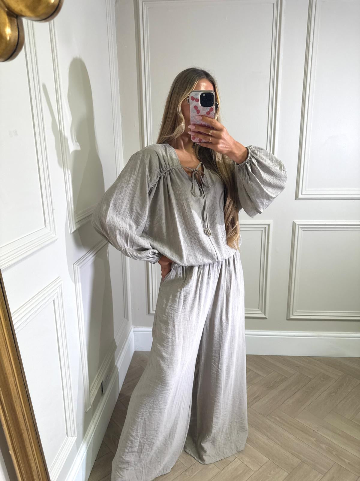 Madeline trouser set - mocha